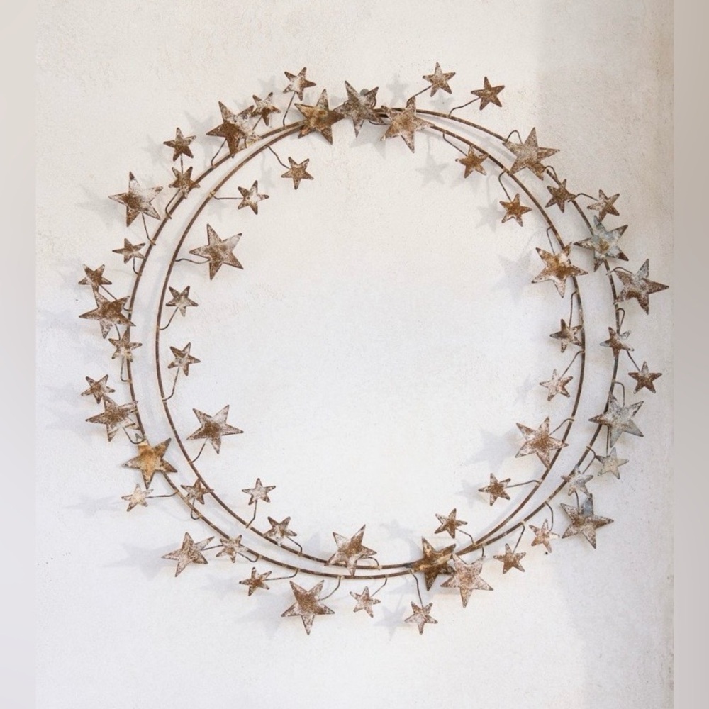 Terrain Aged Iron Star Wreath NWT